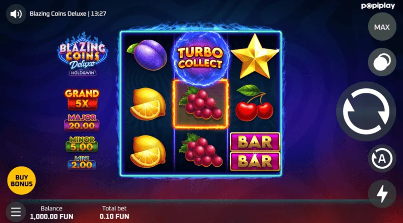Hrací displej Blazing Coins Deluxe